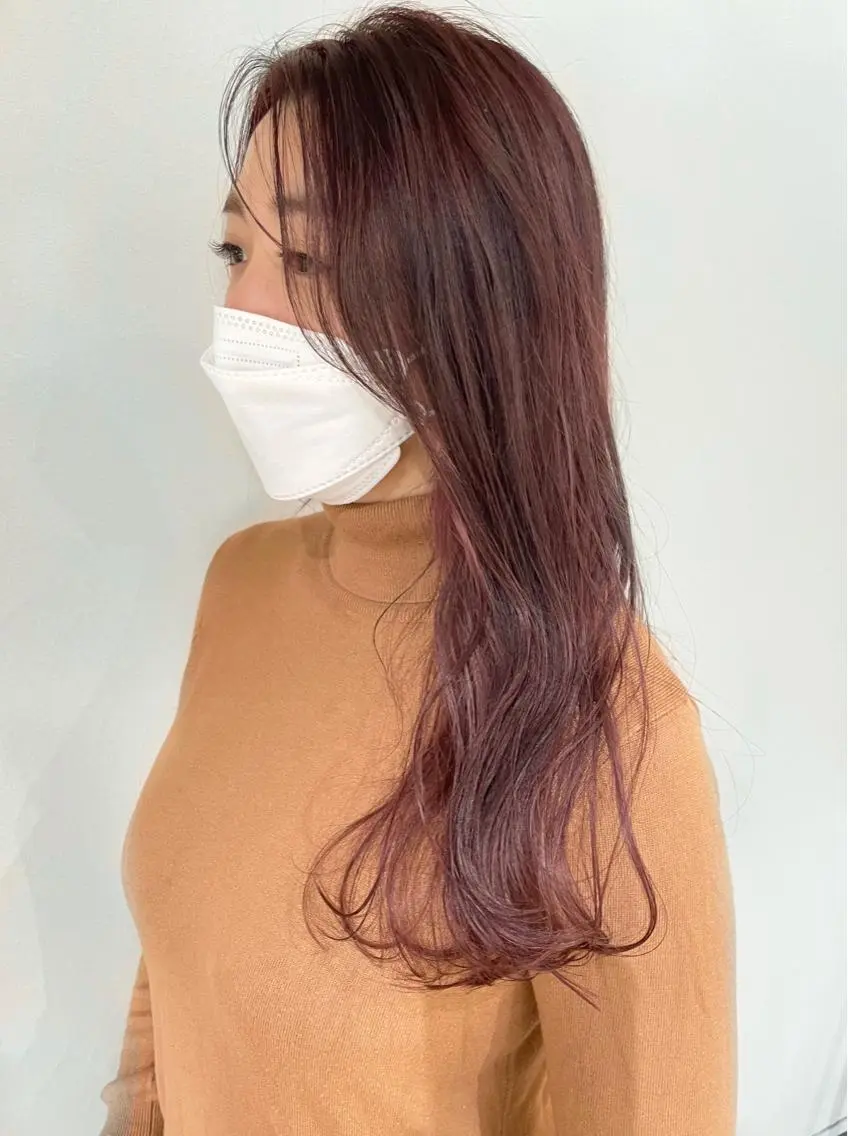 ロング ヘアカラー トリートメント 向井 涼太朗のヘアスタイル