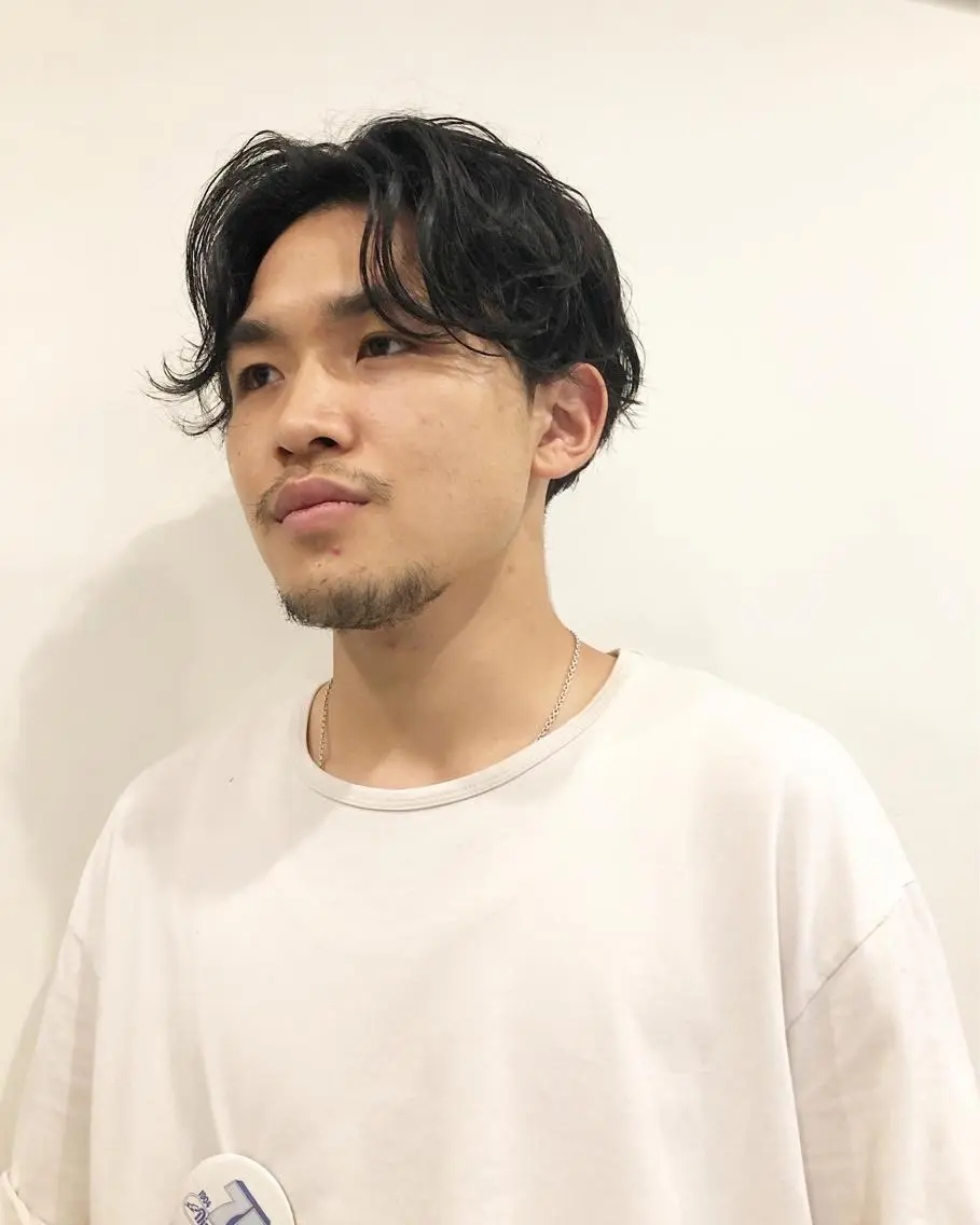 パーマ ヘアアレンジ メンズ カット パーマ トリートメント ヘアセット メンズ特化✂️栗原 侑也のヘアスタイル