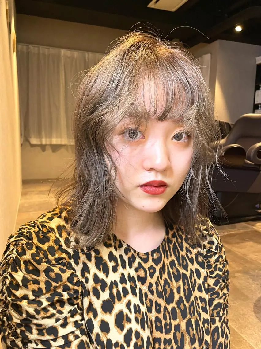 ミディアム カラー ベージュカラー HIBIKI/原宿 ハッシュカット🪄のヘアスタイル