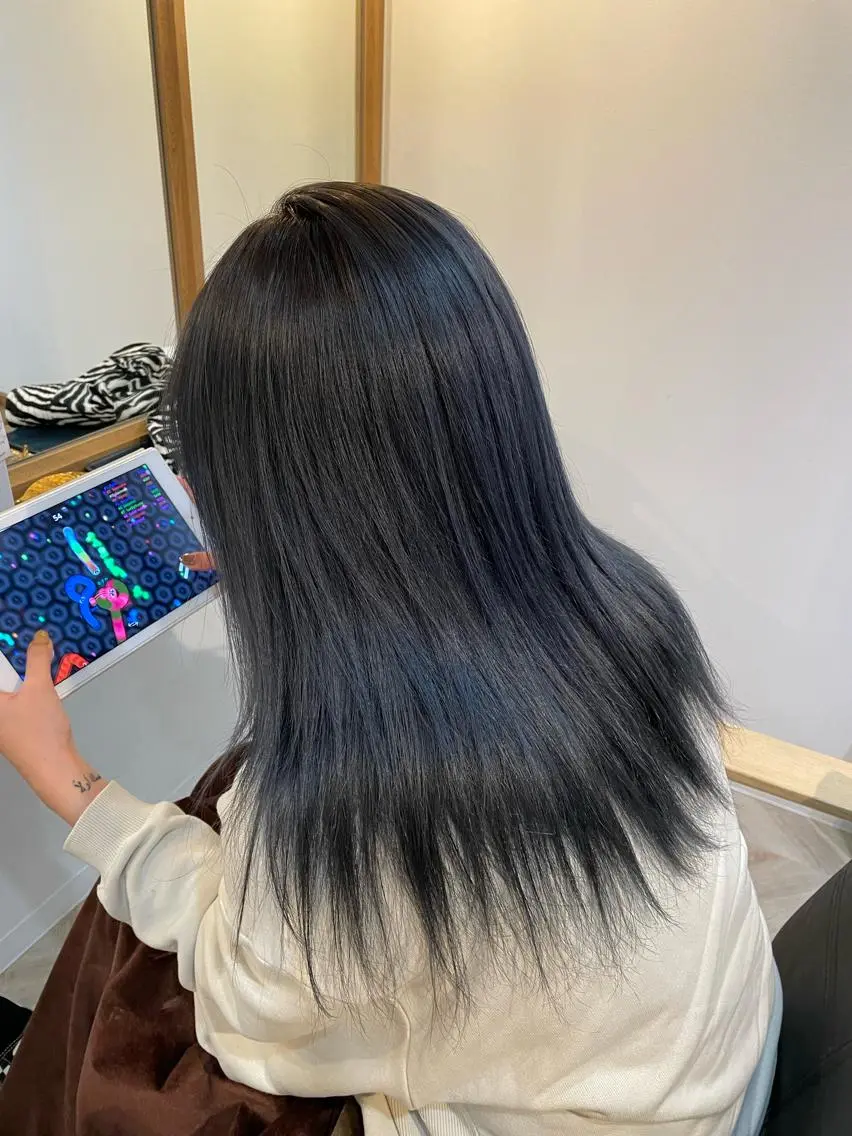 カラー ブルーカラー Matsubara asuka  ☪︎のヘアスタイル