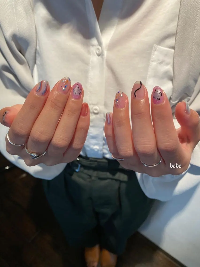 ネイル クリアネイル ニュアンスネイル ハンドネイル Ann nailのネイルデザイン