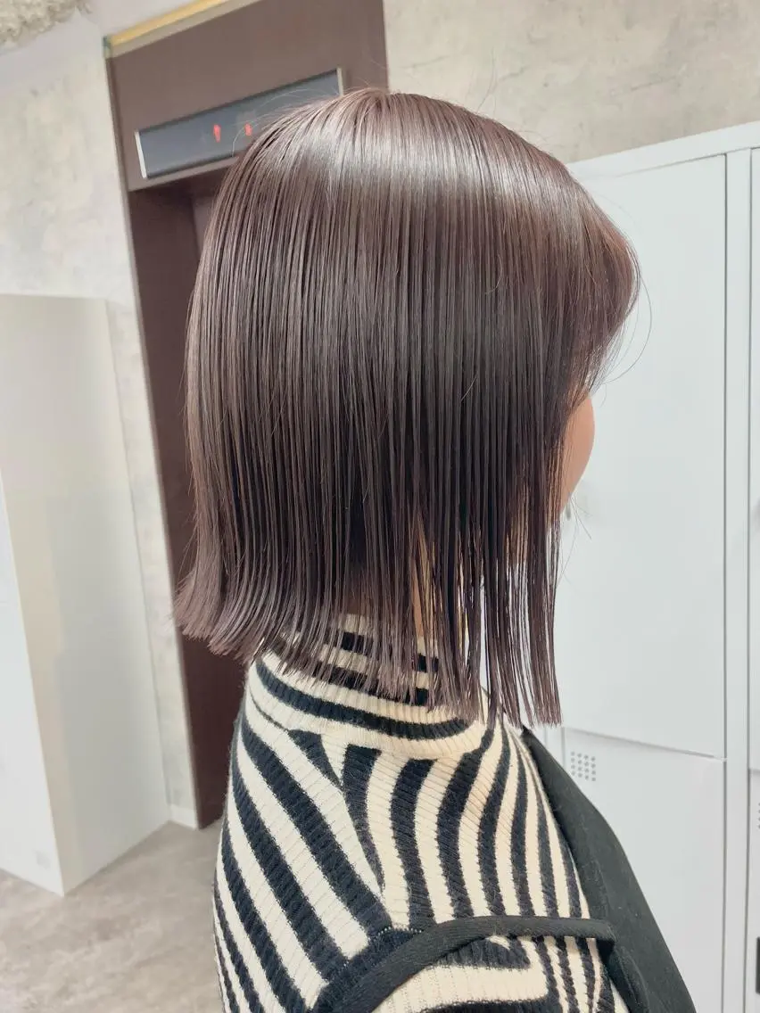 ミディアム カラー カット ヘアカラー トリートメント limit陽平 ショート/ボブのヘアスタイル