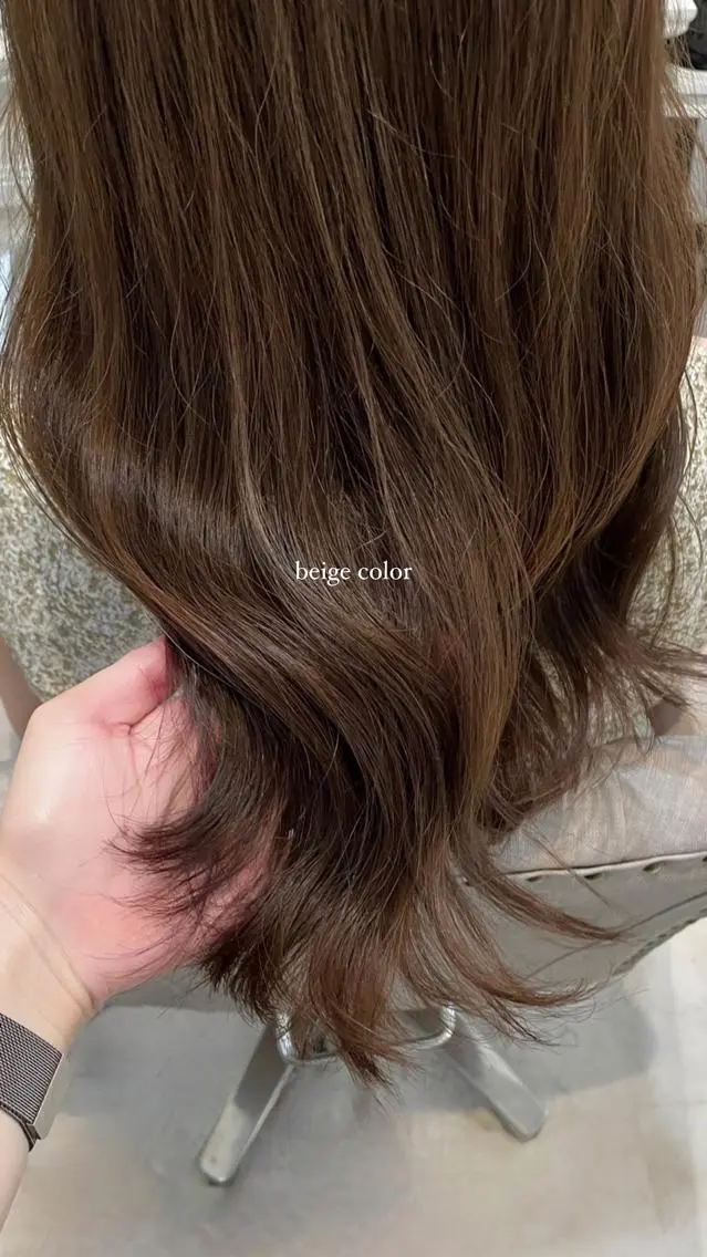セミロング カラー ベージュカラー ブリーチ ブリーチなしカラー mareka/顔周り /透明感カラー🤍のヘアスタイル