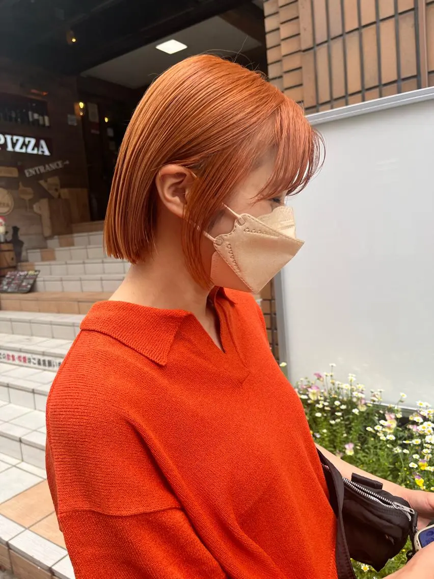 ショート カラー カット ヘアカラー トリートメント ヘアセット ハイトーン/レイヤー 💜Akaneのヘアスタイル