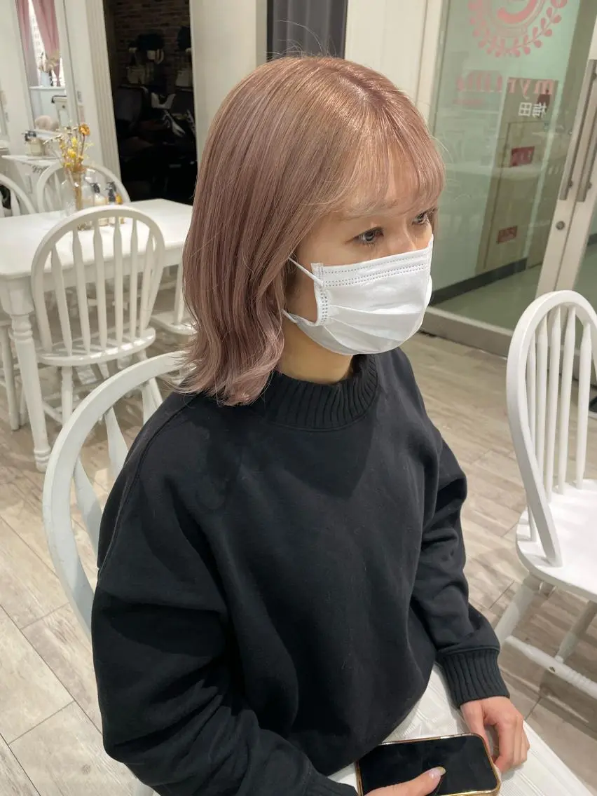 ミディアム カラー カット ヘアカラー miyu /大阪美容室のヘアスタイル