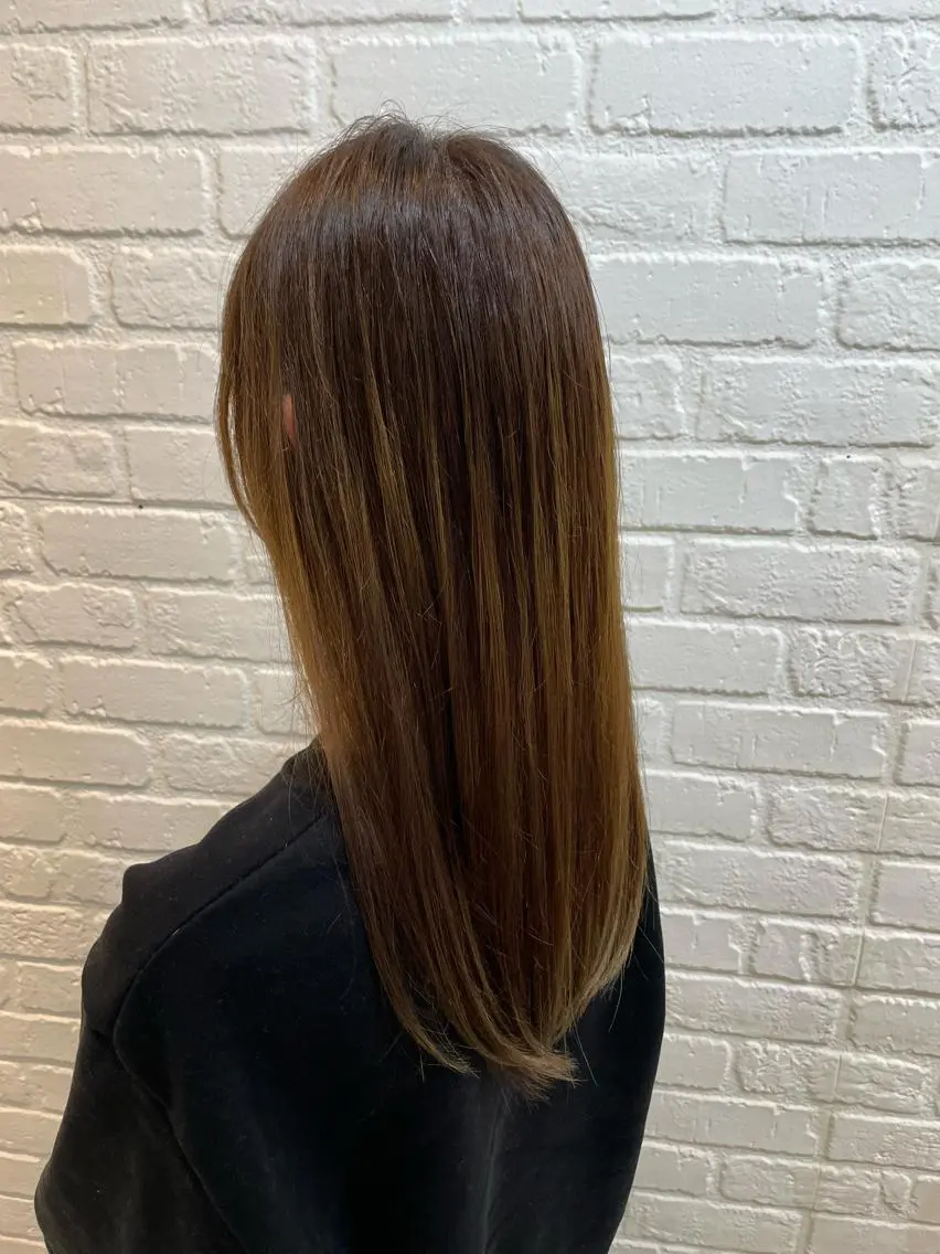 ロング カラー ベージュカラー ミルクティーベージュ カラーお任せ下さい ✨️おかだまなみのヘアスタイル