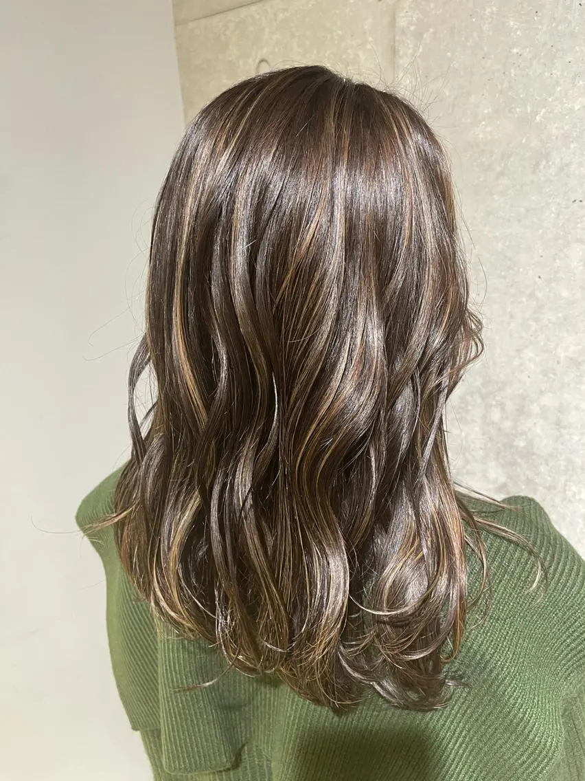 セミロング カット ヘアカラー トリートメント ⭐️ツイスパ⭐️ 菊池　拓也のヘアスタイル