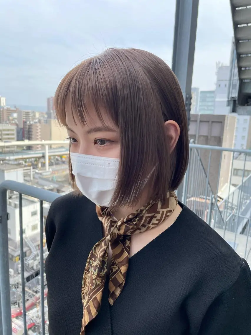 ショート 大人ボブと似合 わせカラー/馬場 翼のヘアスタイル