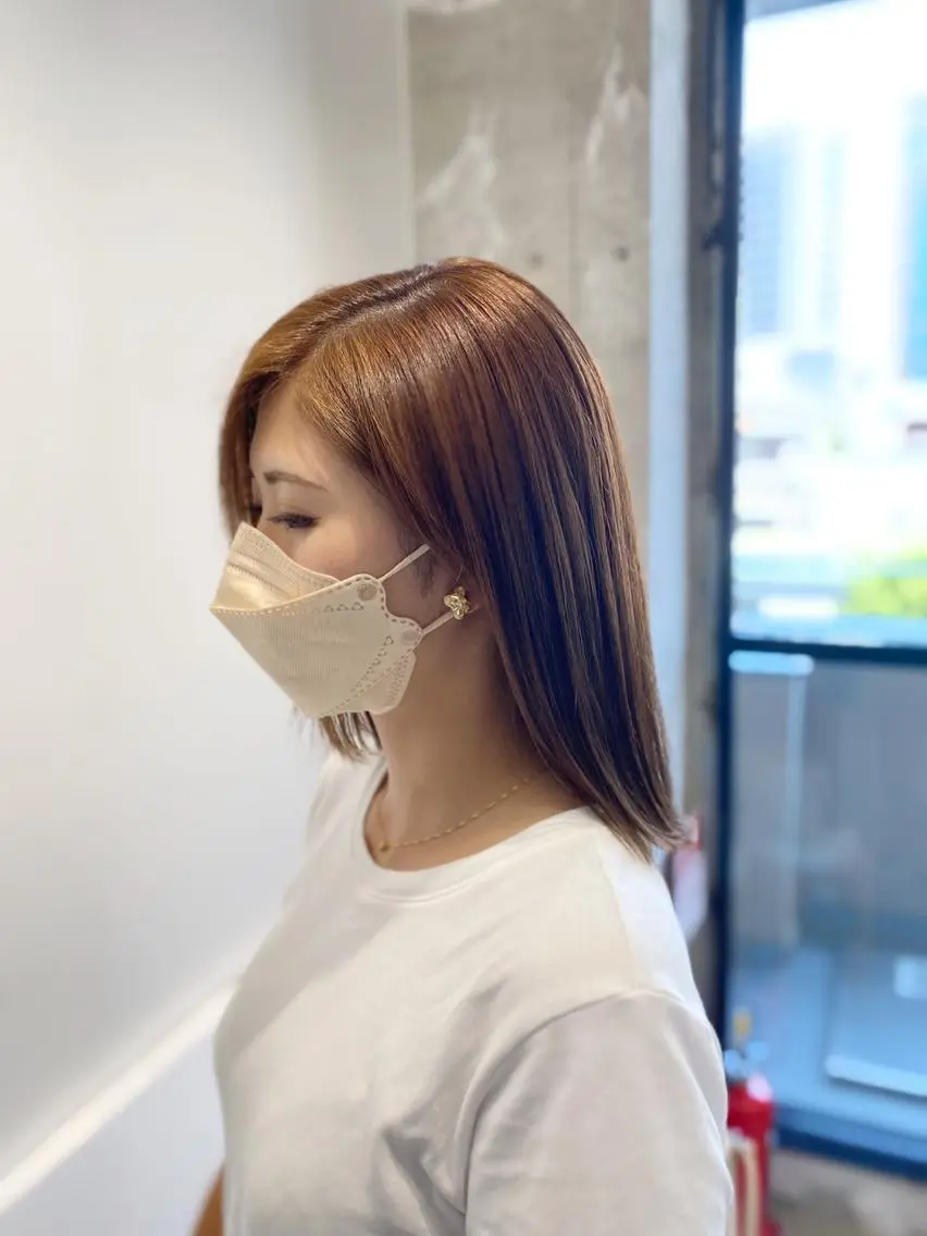 カラー アッシュ アッシュブラウン ブラウンカラー カット トリートメント NUMBER 天王寺YUYAのヘアスタイル