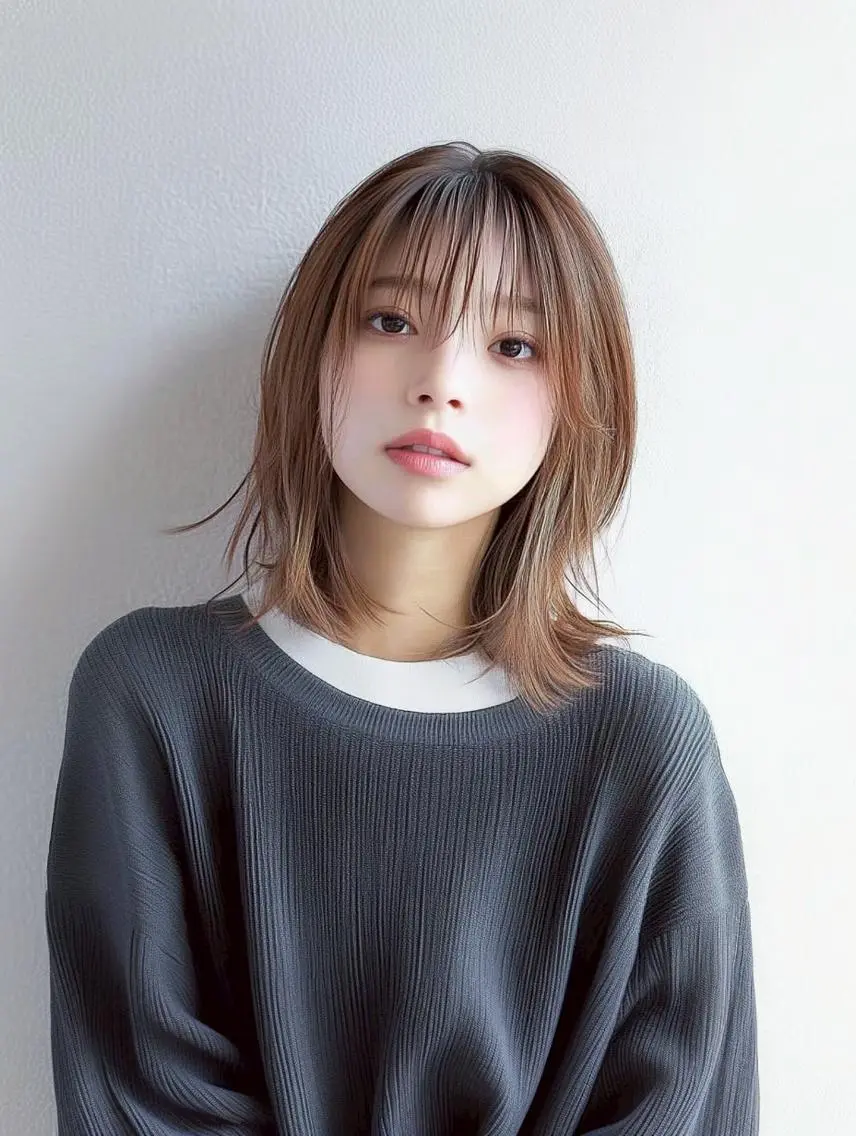 ミディアム 亀山 来未のヘアスタイル