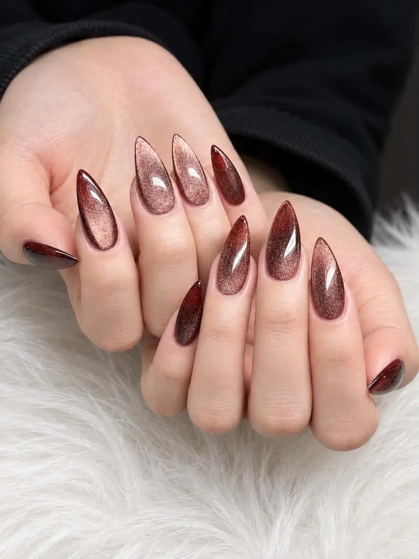 ネイル オーロラネイル チークネイル フットネイル ジェルネイル 韓国ネイル ハンドネイル H.baby Nail Salonのネイルデザイン