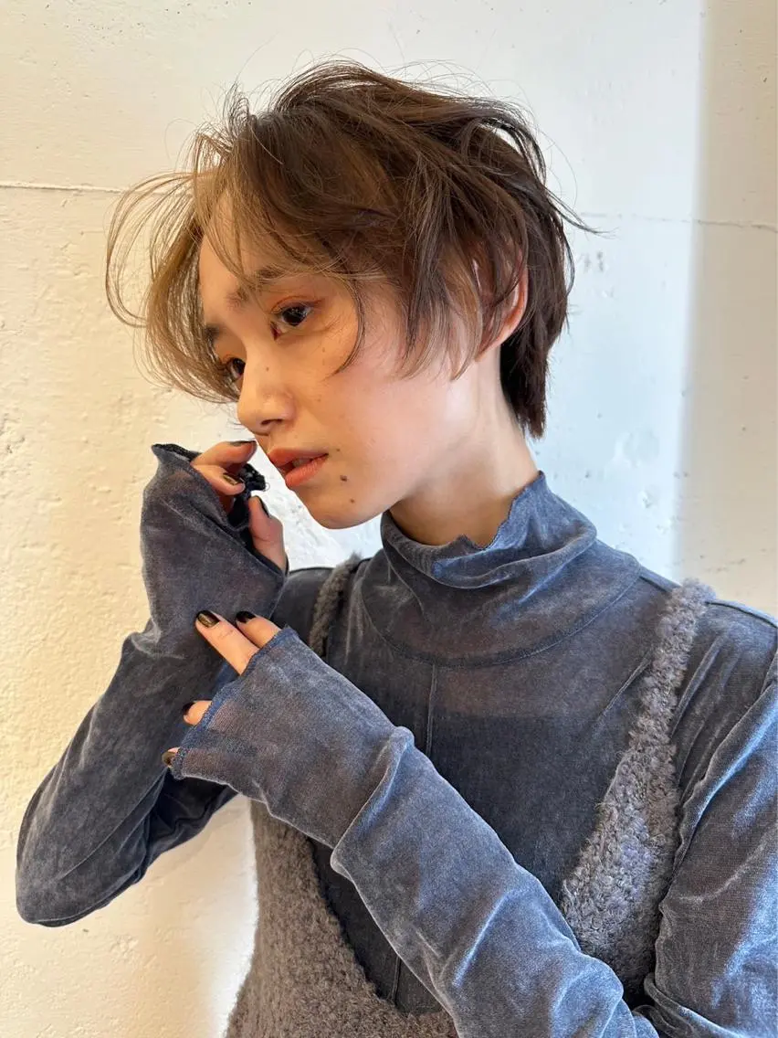 ショート ショートヘア 🧸艶々韓国ヘア 🧁mizunaのヘアスタイル