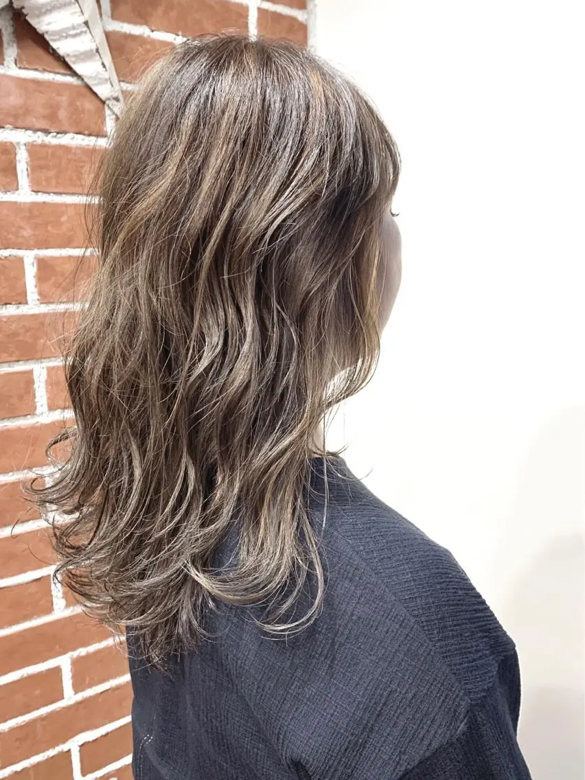 セミロング カラー ヘアカラー トリートメント 岡崎勇人/レイヤー/ 韓国/ケラチンTRのヘアスタイル