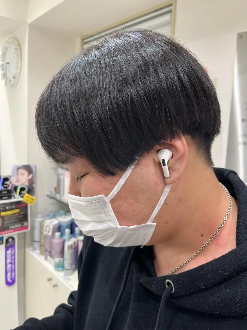 ショート カット 縮毛矯正 山森 大地のヘアスタイル