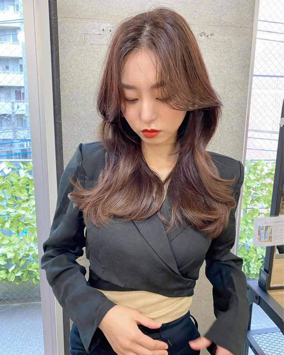 ロング カラー 似合わせレイヤー 🇰🇷荒木洋文のヘアスタイル