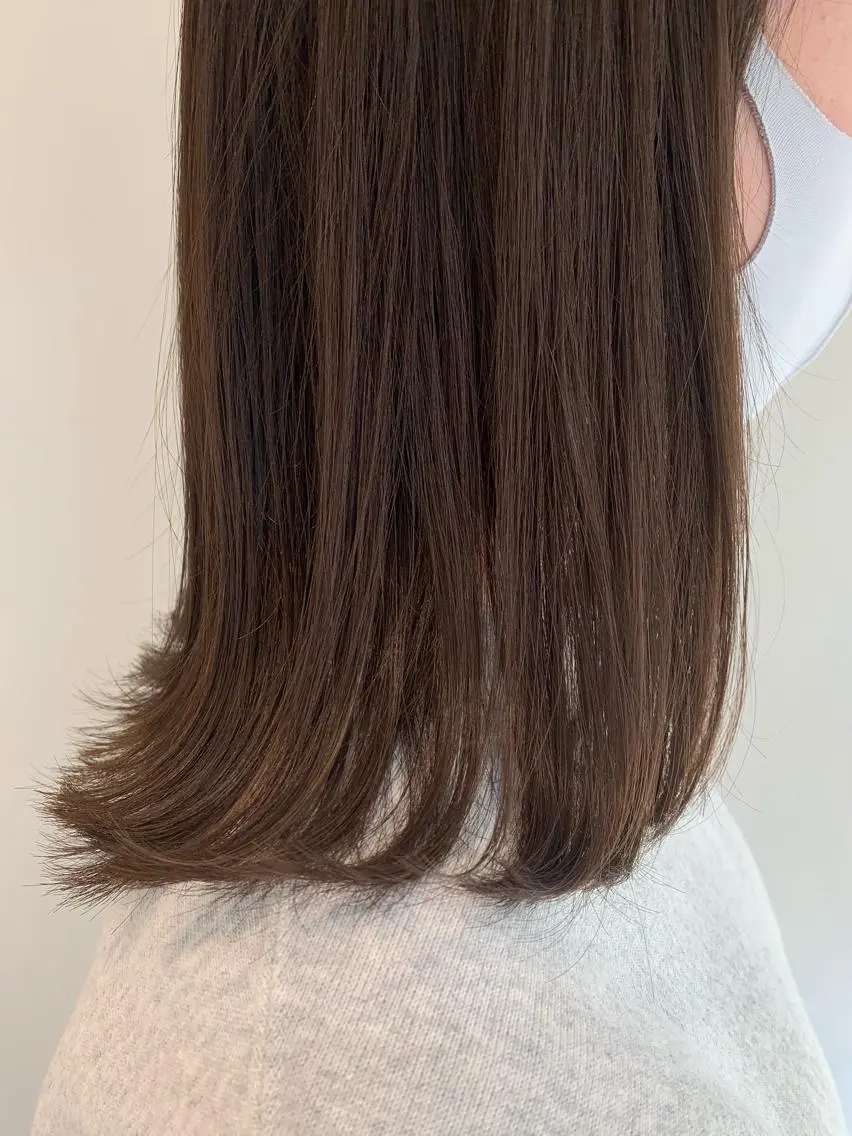 ミディアム カラー パーマ ヘアアレンジ 加藤 綾華のヘアスタイル