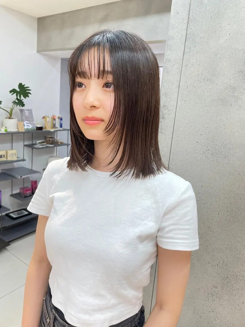 ミディアム カラー ヘアアレンジ パーマウルフショート 濱田匠のヘアスタイル