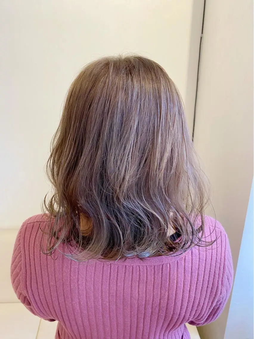 ミディアム カラー ヘアカラー トリートメント 石井 佑樹のヘアスタイル