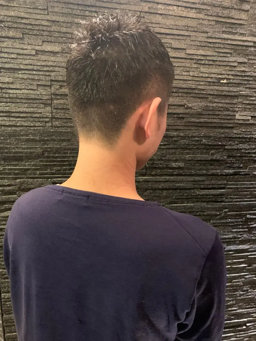 ショート パーマ メンズ 田中 千恩のヘアスタイル