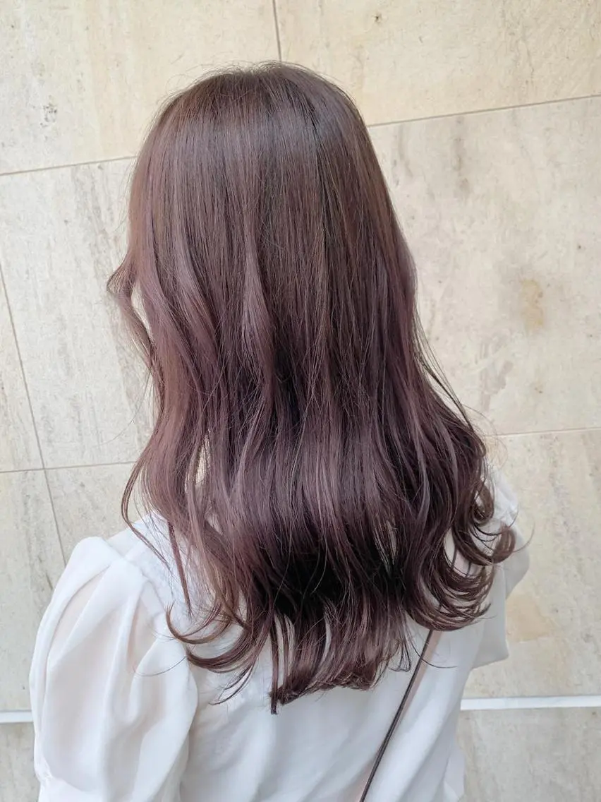 ミディアム カラー モテ前髪 タゴメ シンヤのヘアスタイル