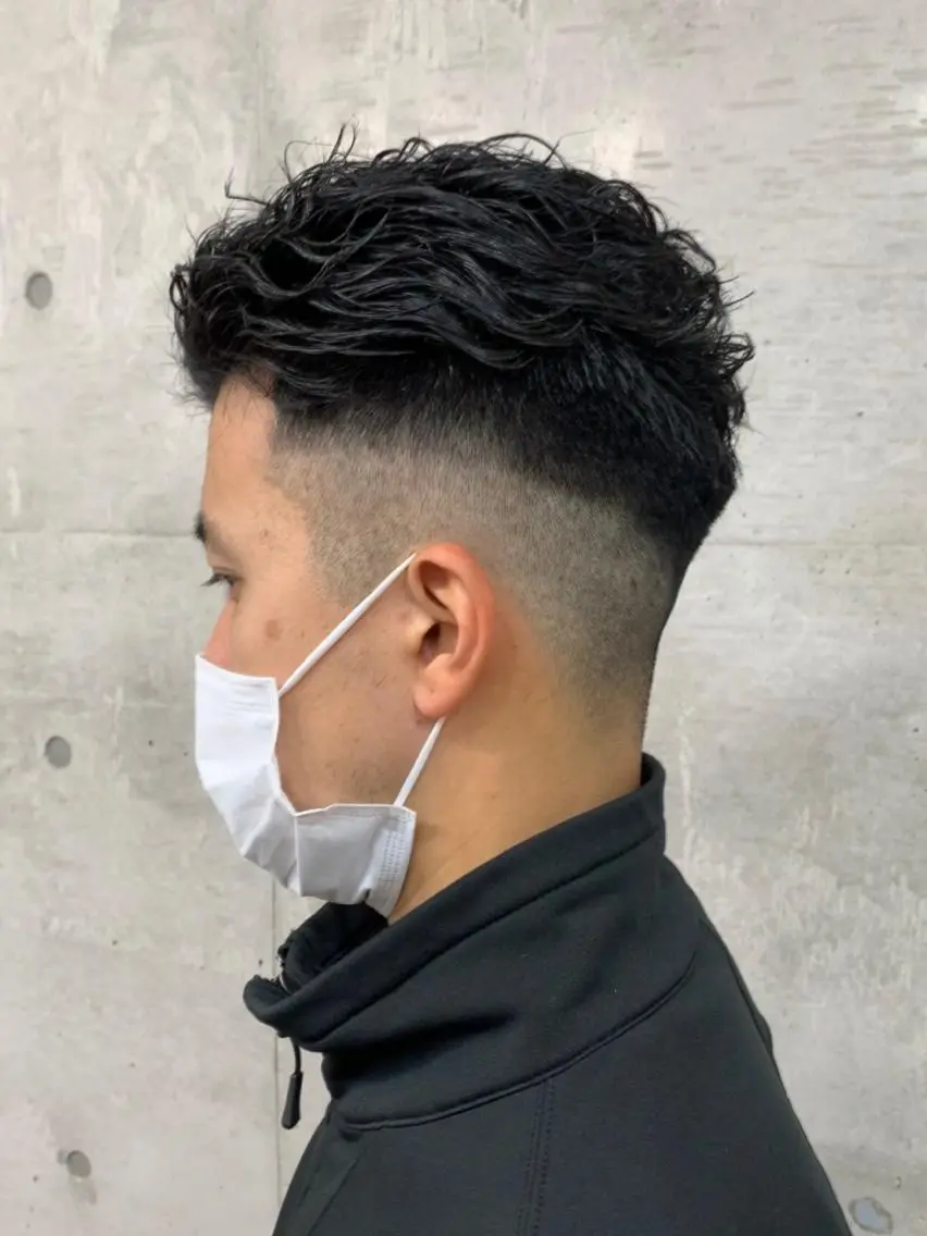 ショート パーマ メンズ カット パーマ トリートメント クセを最大限に活かす メンズパーマ奈良大祐のヘアスタイル