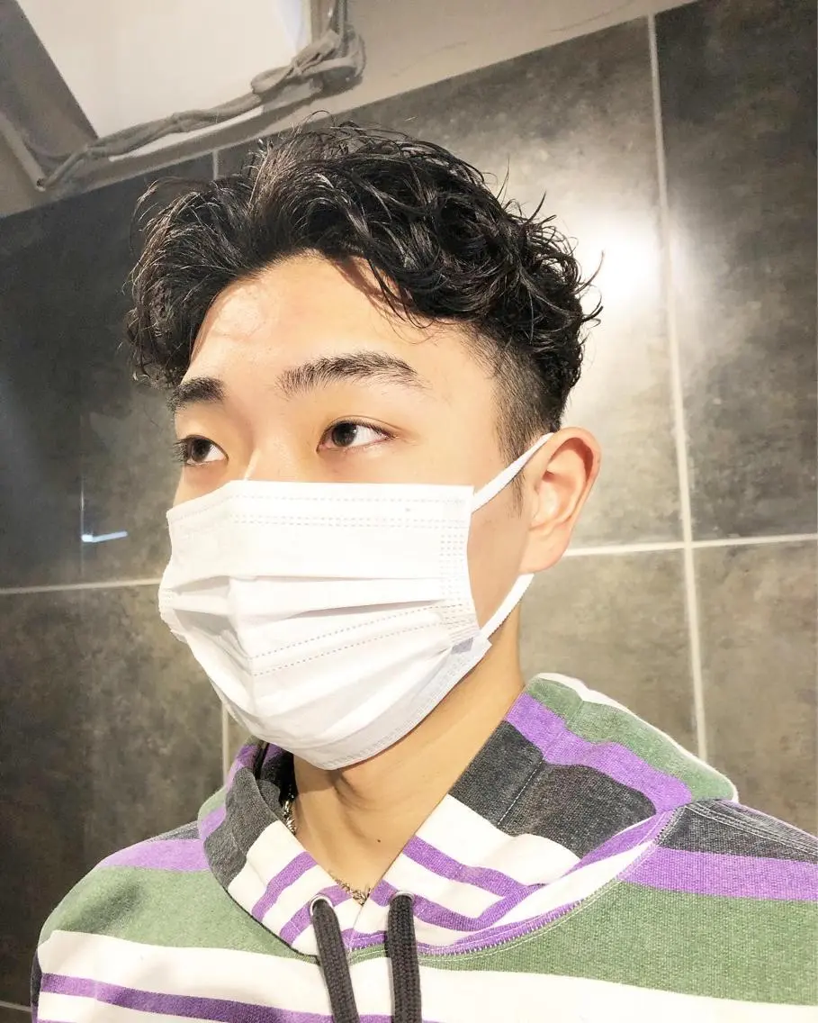 パーマ ヘアアレンジ メンズ カット パーマ トリートメント ヘアセット メンズ特化✂️栗原 侑也のヘアスタイル