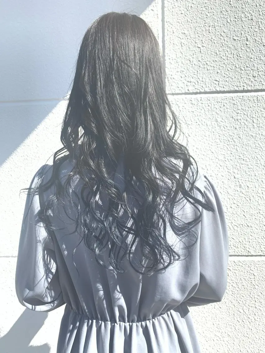 ロング カラー 髪質改善ストレート、 カラー清野雄大のヘアスタイル