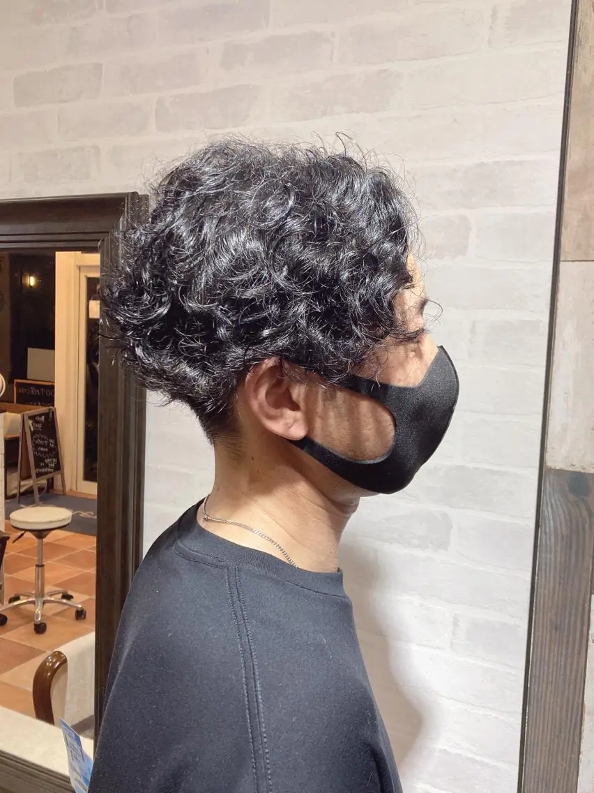 メンズ メンズパーマ 大澤 唯のヘアスタイル