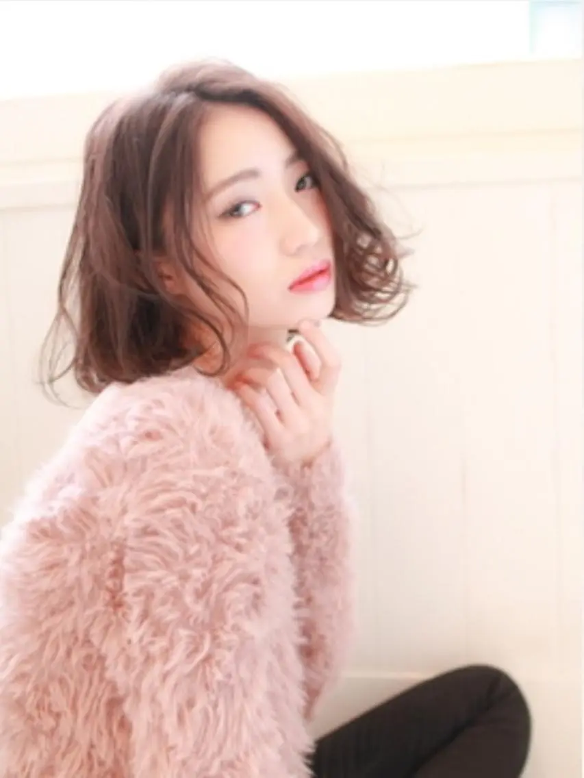 ミディアム カラー グレージュ ラベンダーカラー ラベンダーグレージュ ラベンダーグレー HAIR COLOR CAFE神戸元町店のヘアスタイル