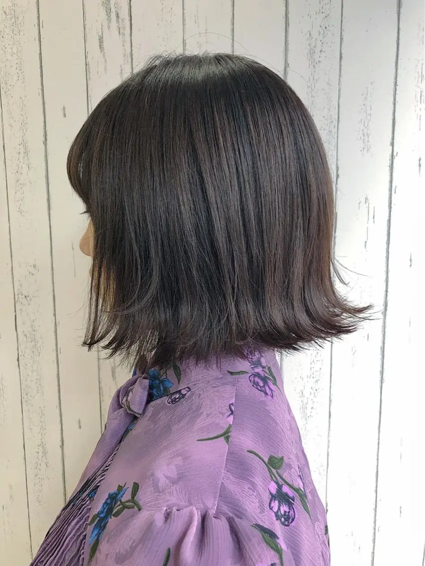 ショート カラー アッシュ ラベンダーカラー ラベンダーアッシュ 【ニュアンスカラー・ 髪質改善】スズキカナのヘアスタイル
