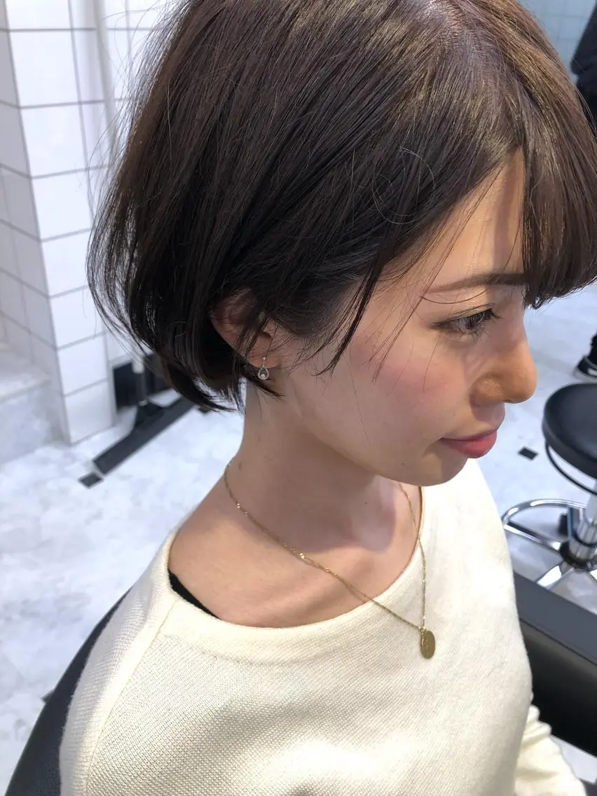 ショート ショートヘア レイヤーボブ/ボブ 仲川和人のヘアスタイル