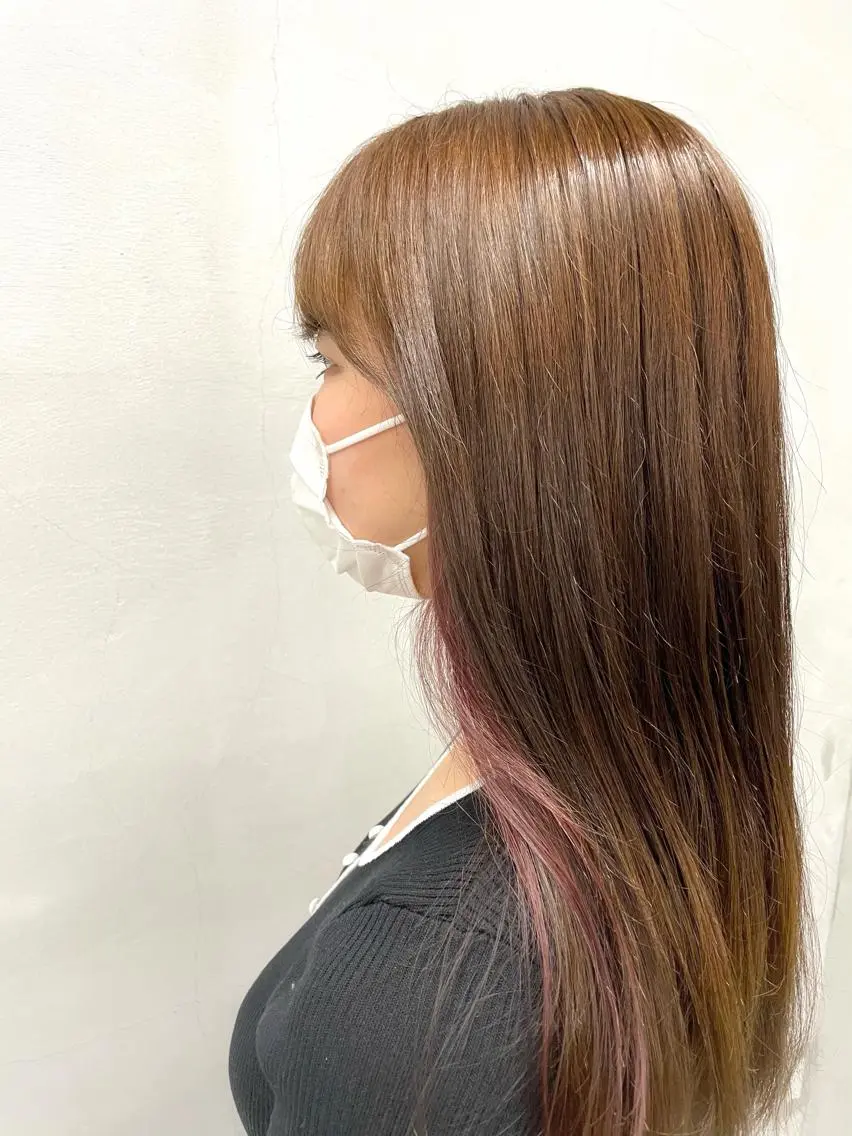 カラー イヤリングカラー miu .のヘアスタイル