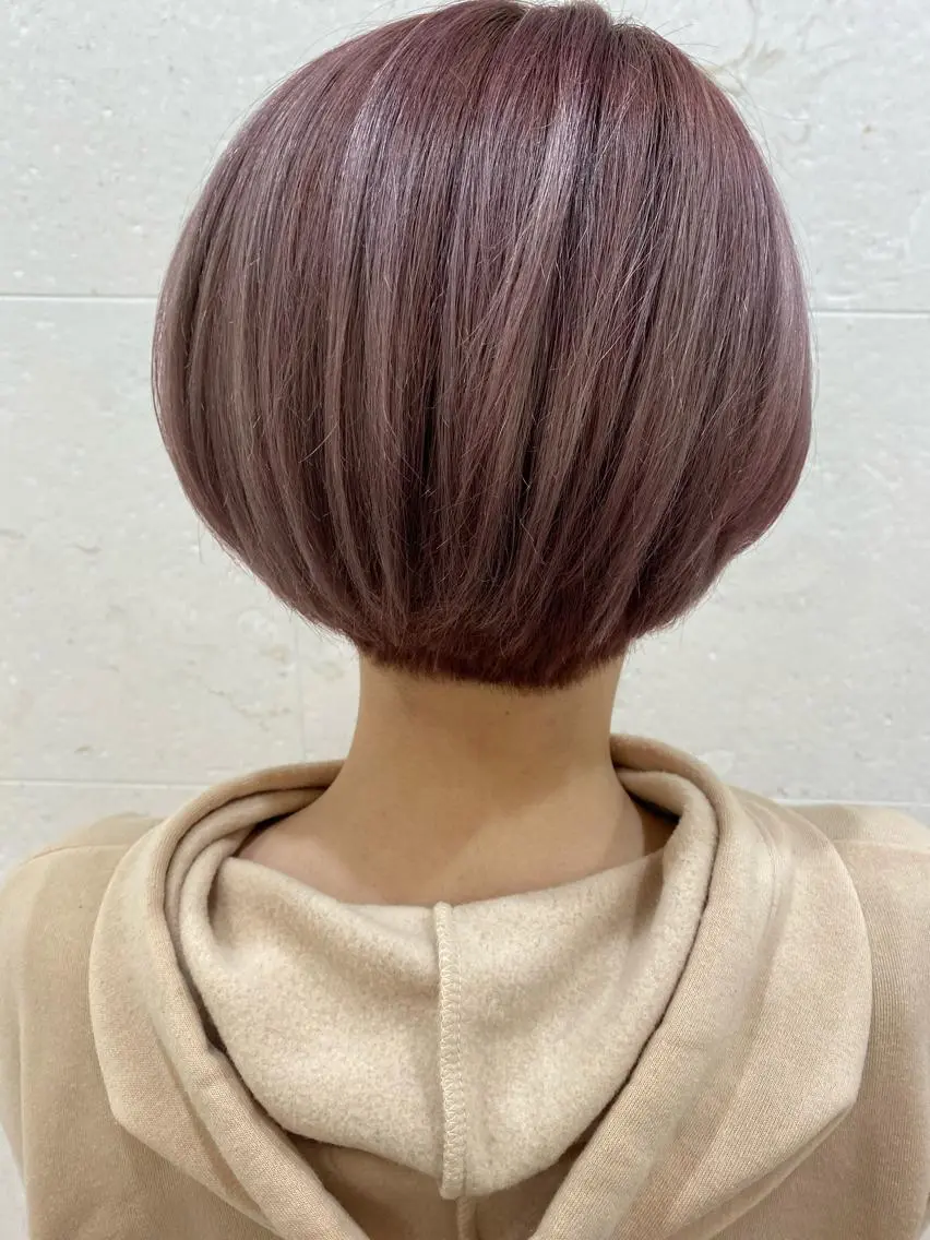 ショート カラー ハイトーンカラー ボブ shanti 渡辺新也✂️のヘアスタイル