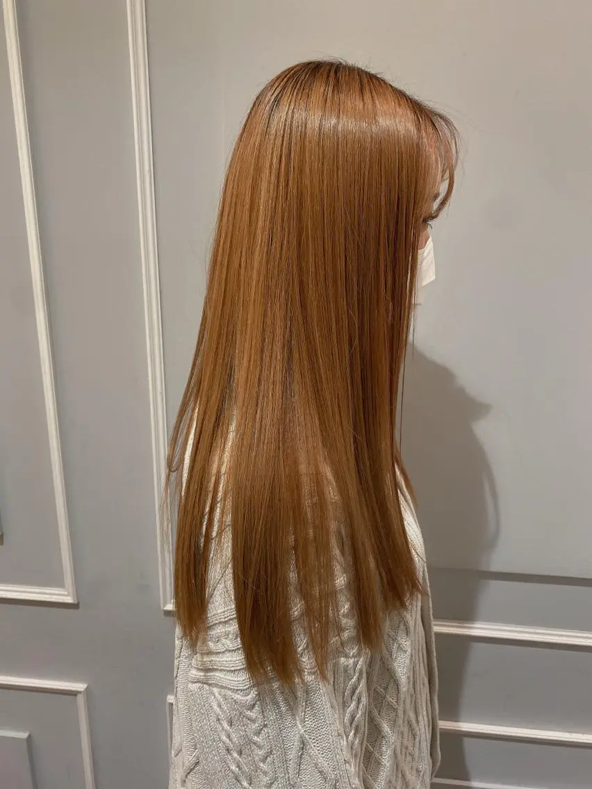 ロング 美髪矯正透明感カラー 江川 和輝のヘアスタイル