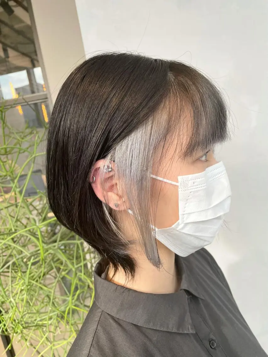 ショート カラー ハイトーン×レイヤー /遠藤将太のヘアスタイル