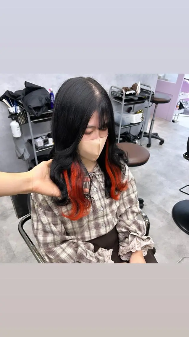 セミロング エクステ 縮毛矯正・髪質改善 特化 出納 直起のヘアスタイル