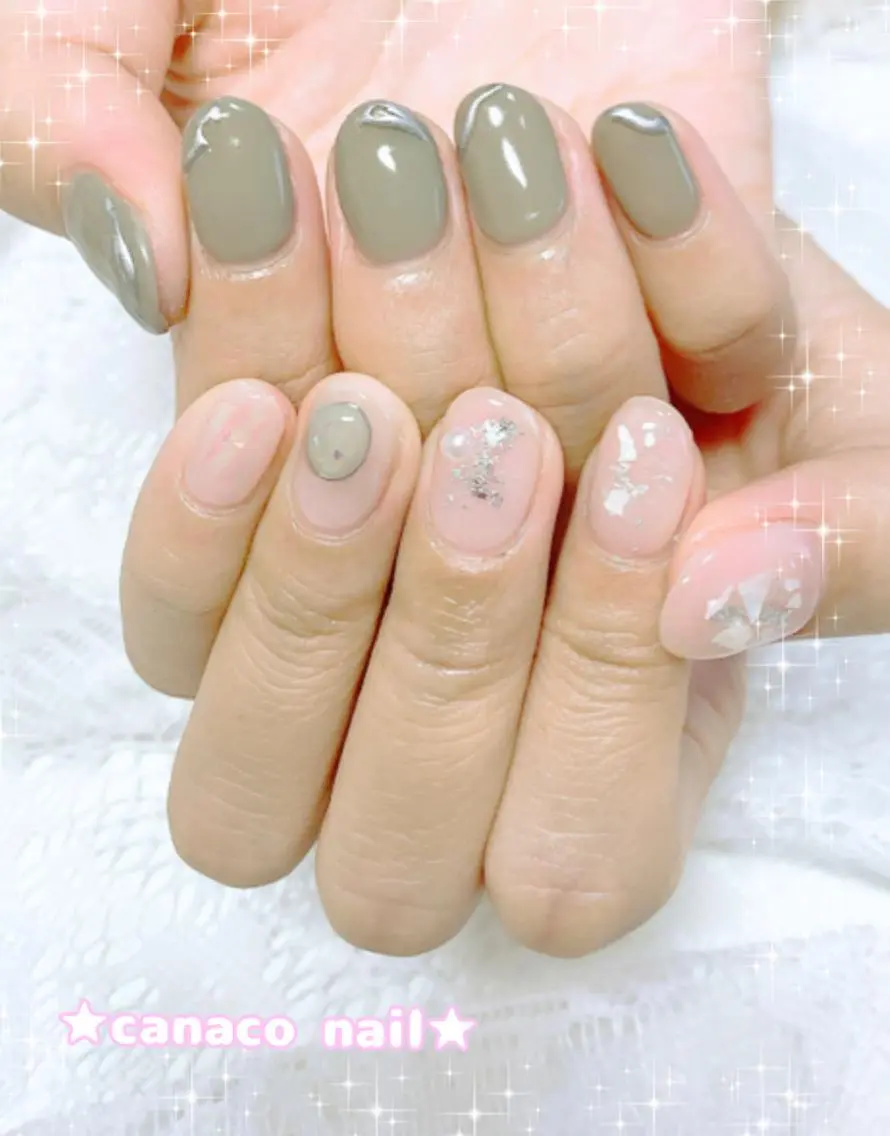 ネイル ニュアンスネイル ハンドネイル ハンドケア ベテランネイル cnc nailのネイルデザイン