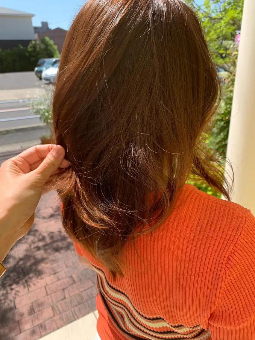 ミディアム カラー カット ヘアカラー トリートメント 🐸鈴木 綾乃🐸のヘアスタイル