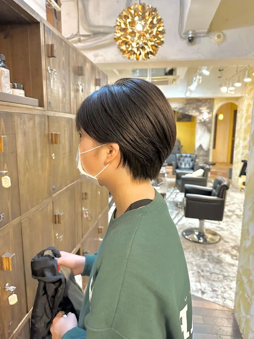 ショート カラー ショートボブ ボブ ショートヘア カット ヘアカラー トリートメント ショート/ボブ /髪質改善/内山翔太のヘアスタイル