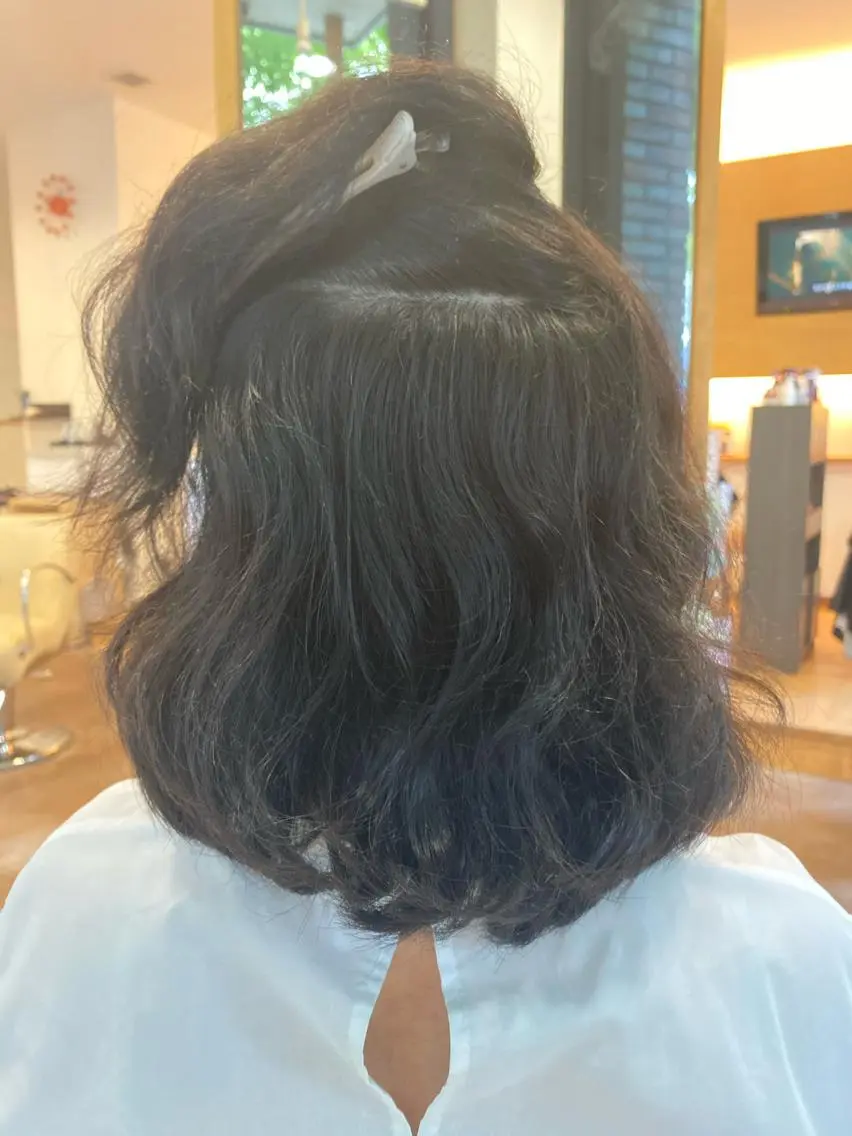 ミディアム パーマ 髪質改善🥇津田 【自由が丘】【美髪】のヘアスタイル