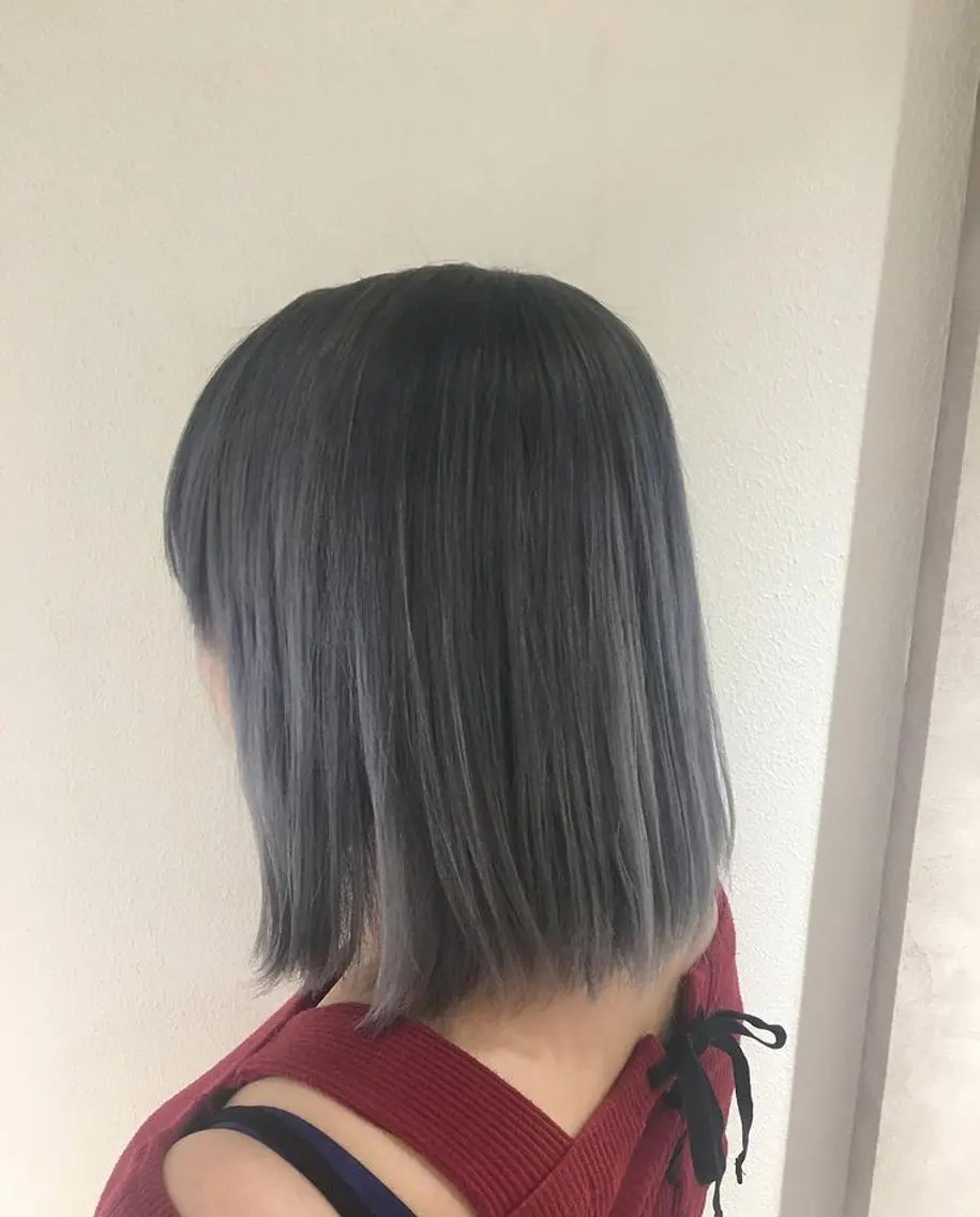 ショート カラー パーマ ヘアアレンジ メンズ キッズ ネイル マツエク・マツパ メンズハイトーン ブルーカラー ブルージュ ハイトーンカラー ブルー FABLE HAIR ファブル難波・心斎橋のヘアスタイル