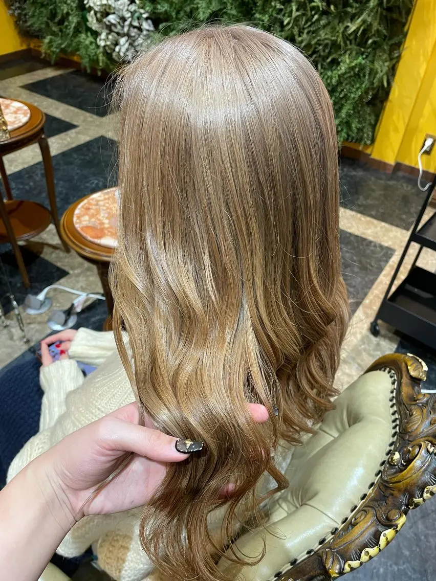 ロング カラー 田中 沙織のヘアスタイル