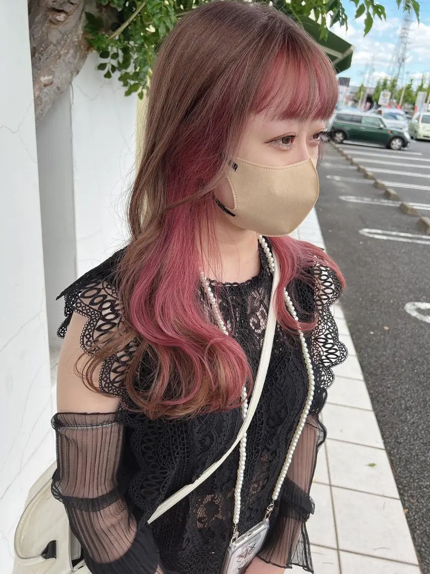 セミロング ヘアカラー トリートメント 具志 正太のヘアスタイル