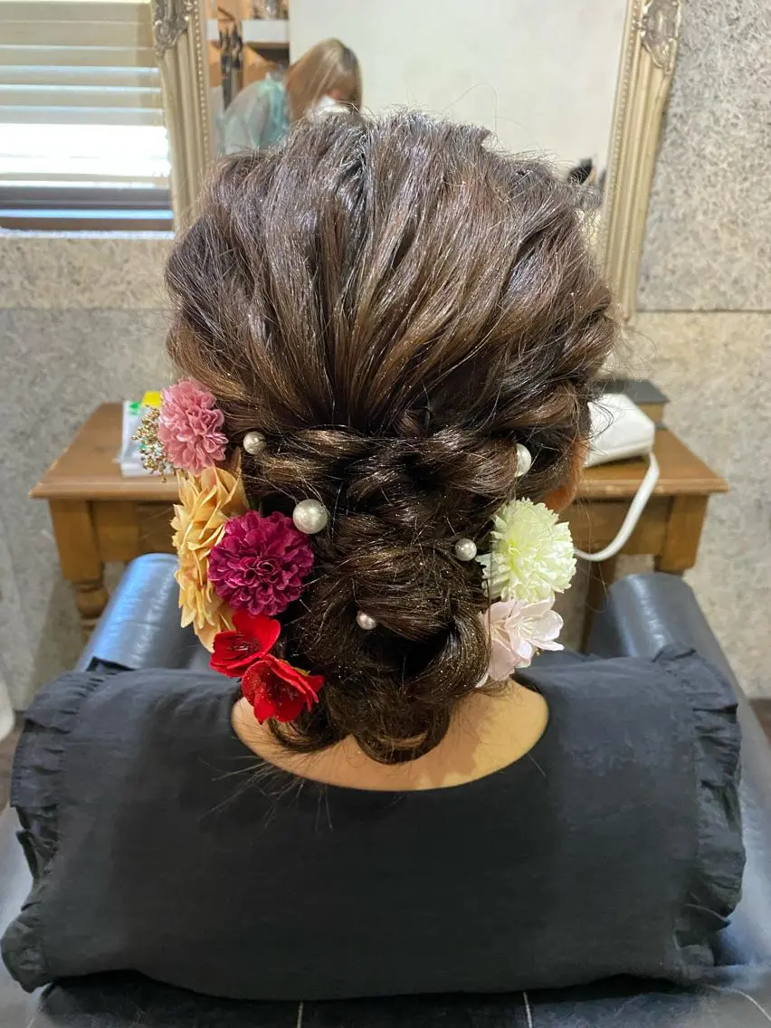 ヘアアレンジ ヘアセット PANDOLA あゆり🦋のヘアスタイル