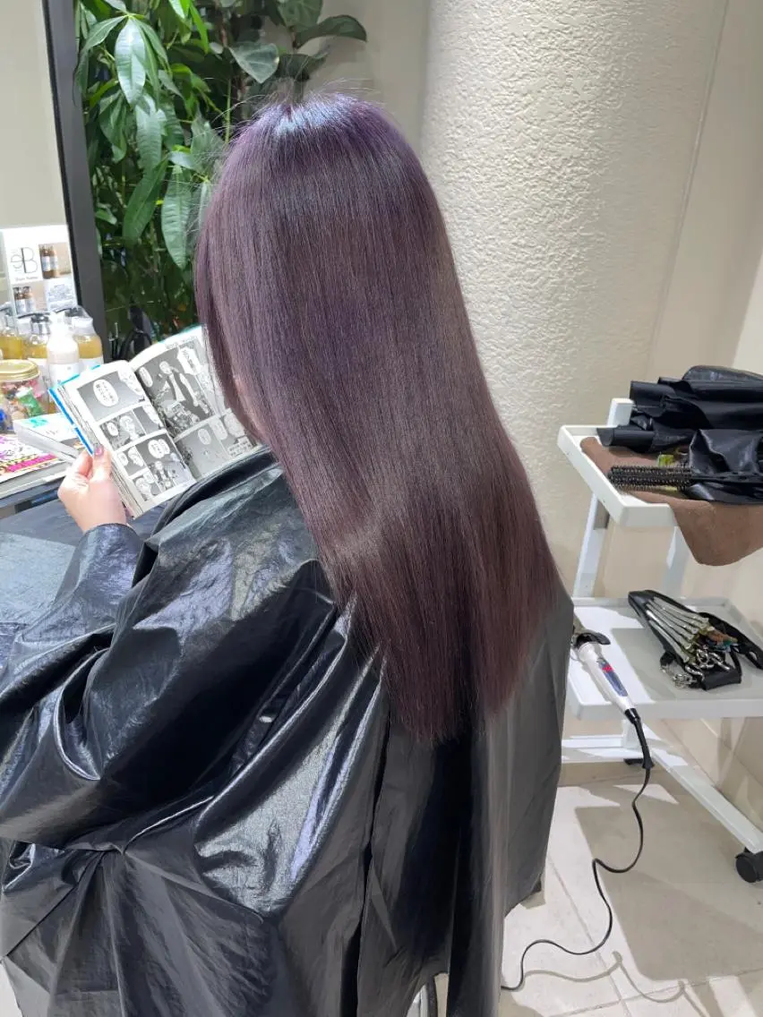 ロング カラー ヘアカラー 渋谷🤍ブリーチ エクステ🤍アミルのヘアスタイル