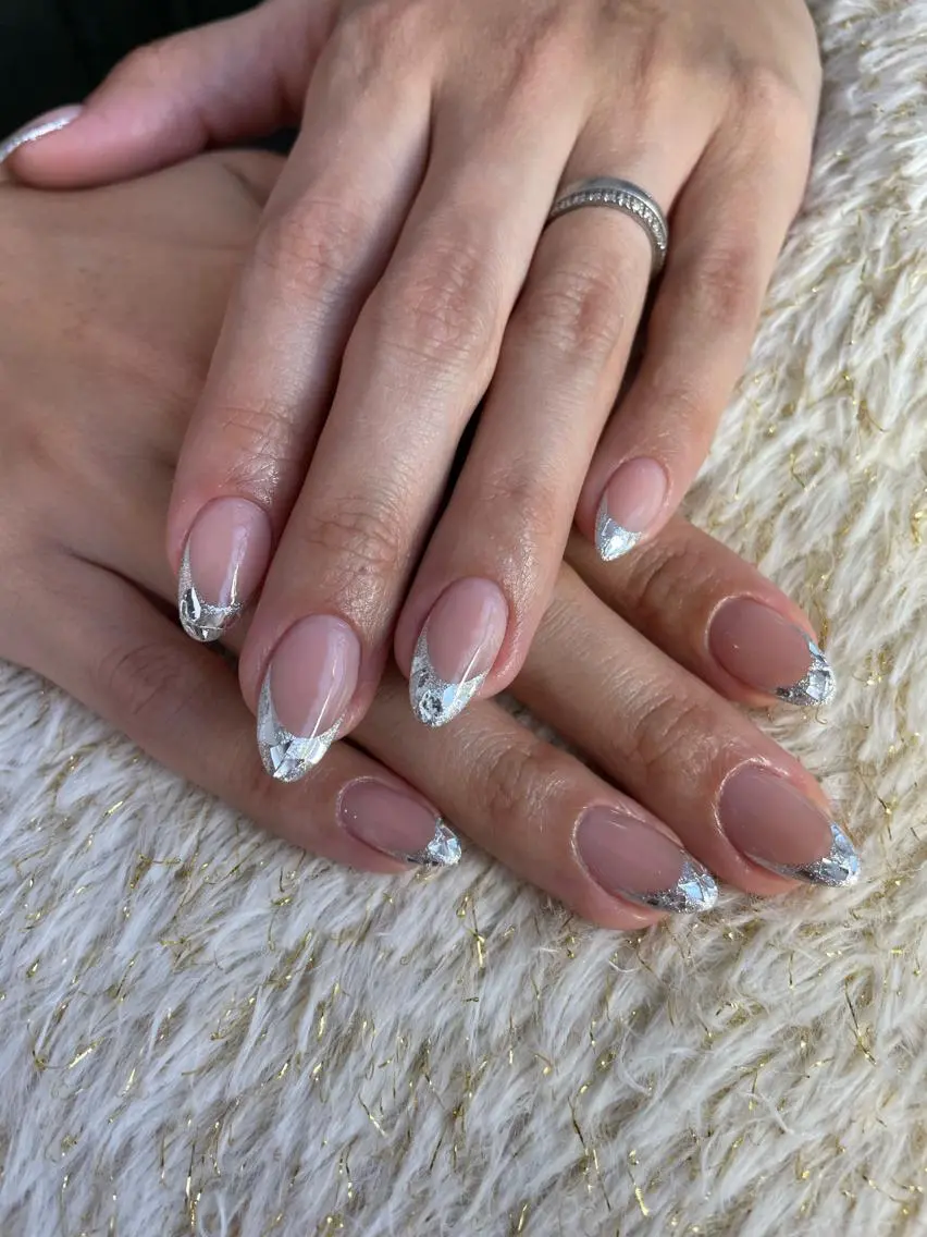 ネイル フレンチネイル ガラスフレンチ ハンドネイル nail ayacaのネイルデザイン