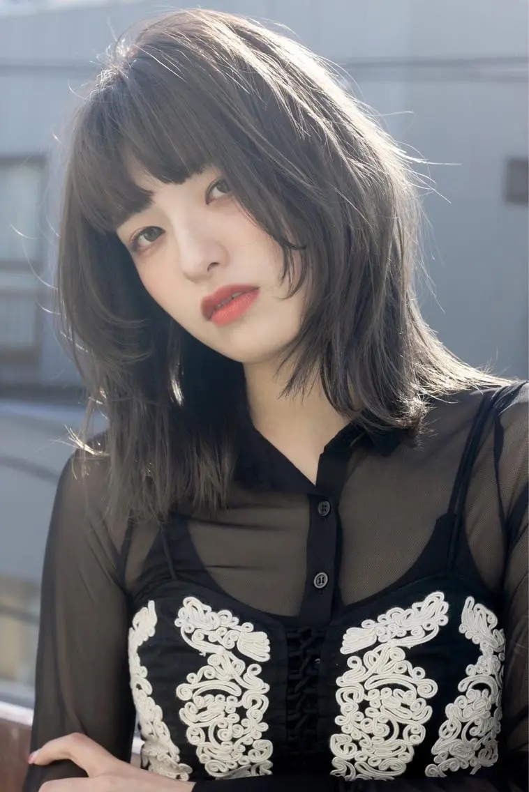 ミディアム カラー 〘 ROSSO〙 yunonのヘアスタイル