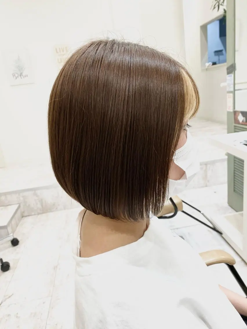 ミディアム カット ヘアカラー トリートメント パーマ特化✨/肥後 有紗のヘアスタイル
