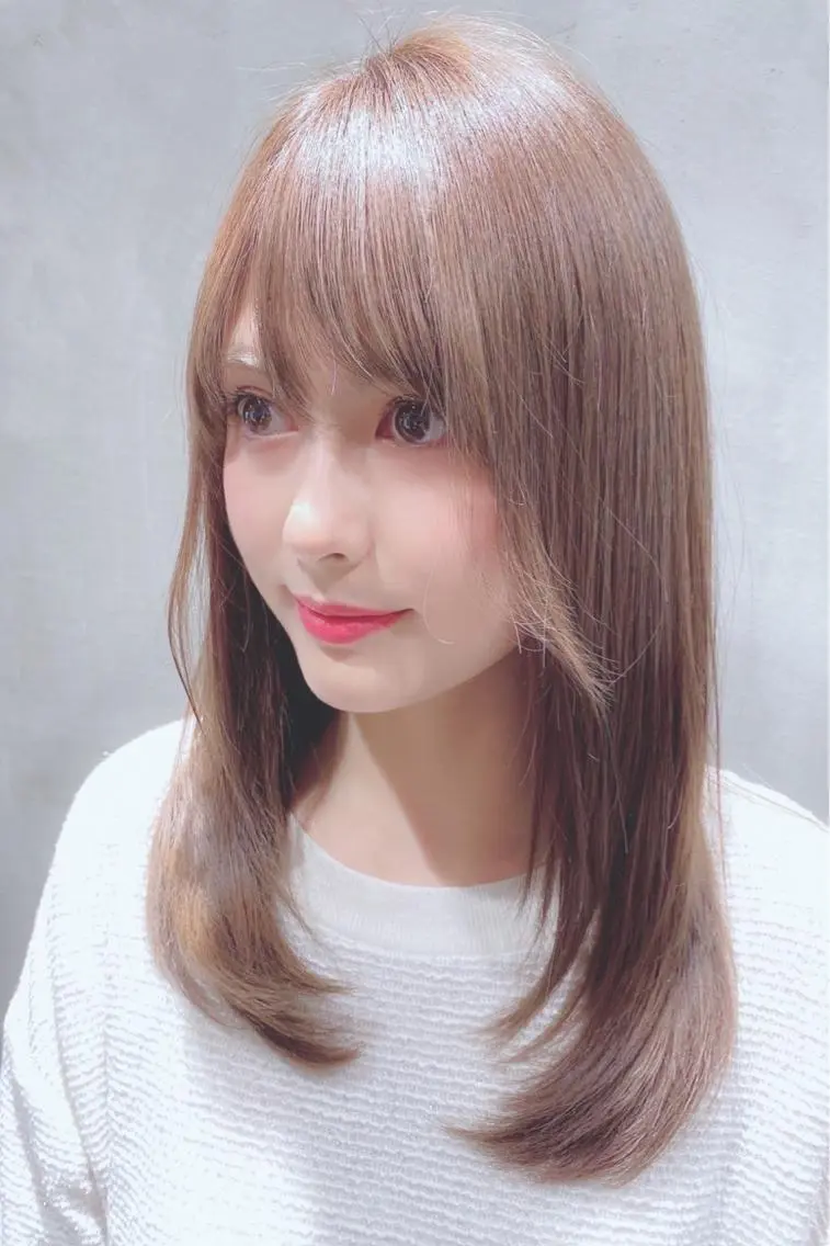 セミロング カラー トリートメント ヘッドスパ 🍀LINDA室見 🍀野口勝太郎のヘアスタイル