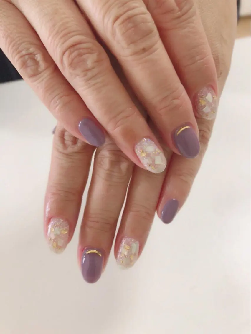 ネイル アートネイル 長さ出し フットネイル グリーン ニュアンスネイル Lily Roseスタッフ一同のマツエク・マツパデザイン